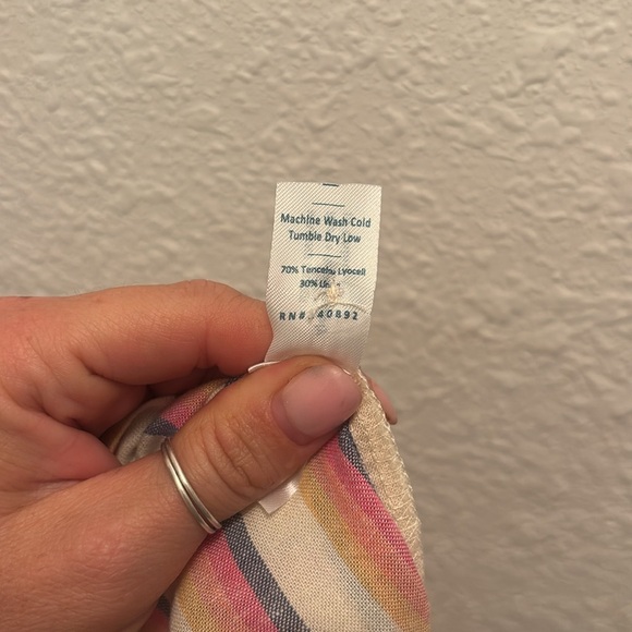 Marine LAYER Doze Short Sleeve PJ Top in Retro Ombre Stripe - Picture 5 of 5